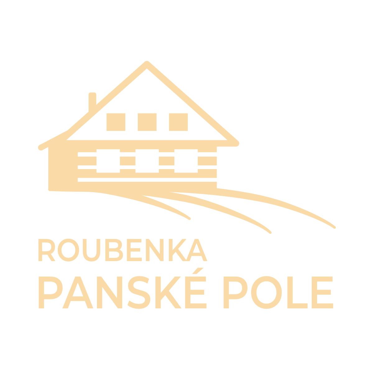 Roubenka Panské pole - logo bílé
